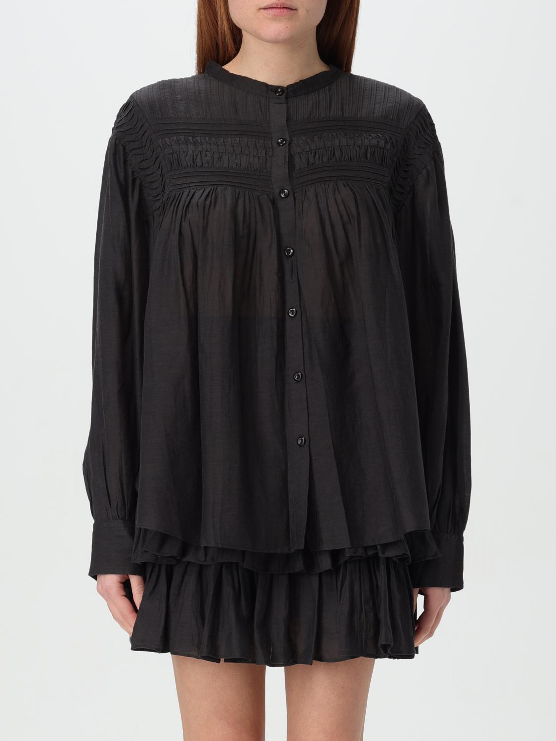 Isabel Marant Étoile Isabel Marant Etoile Woman Plalia Woman Black Shirts In Black