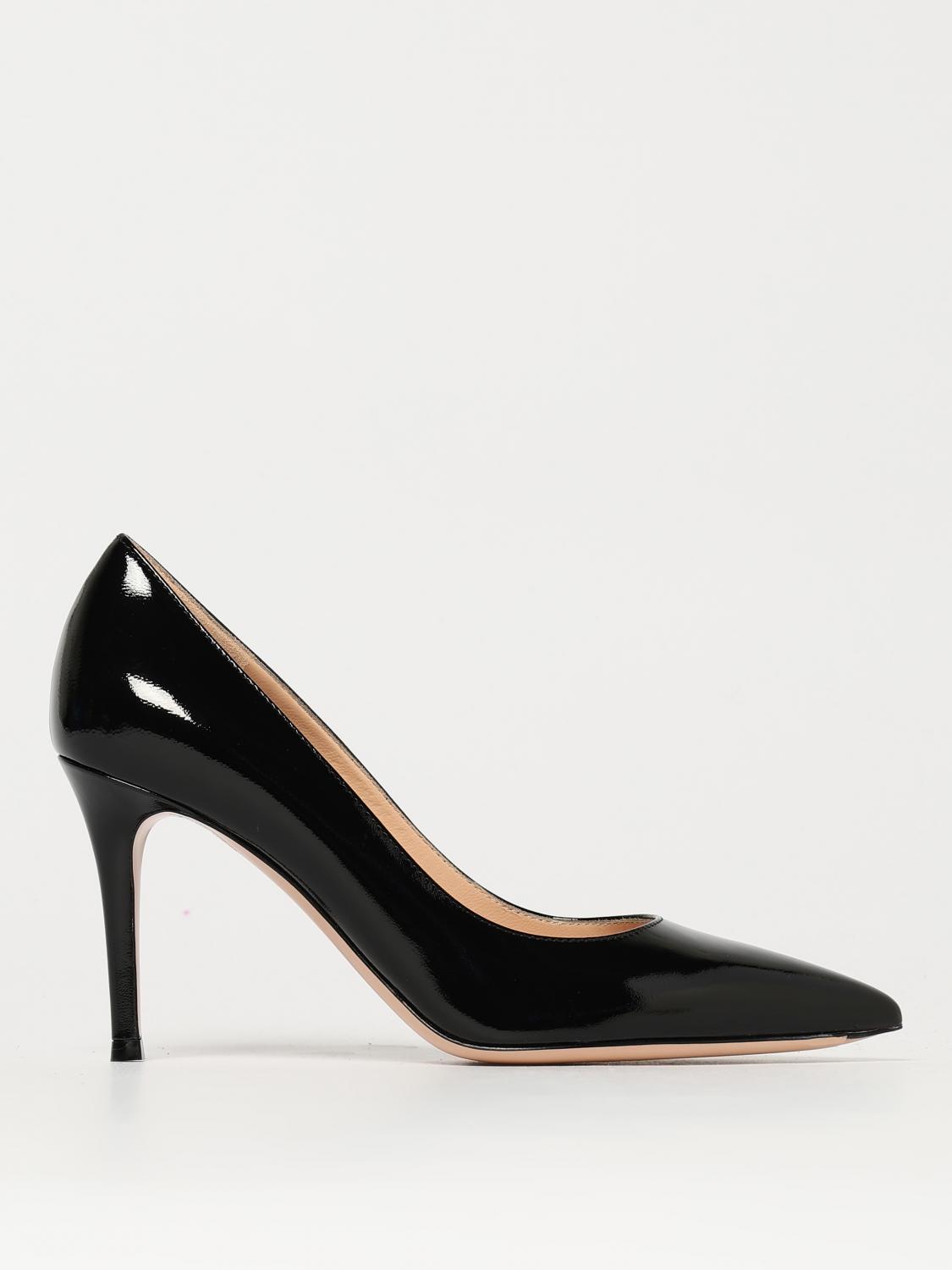 Gianvito Rossi Gianvito 85 Glossy Nappa Leather Pumps Shoes In Black