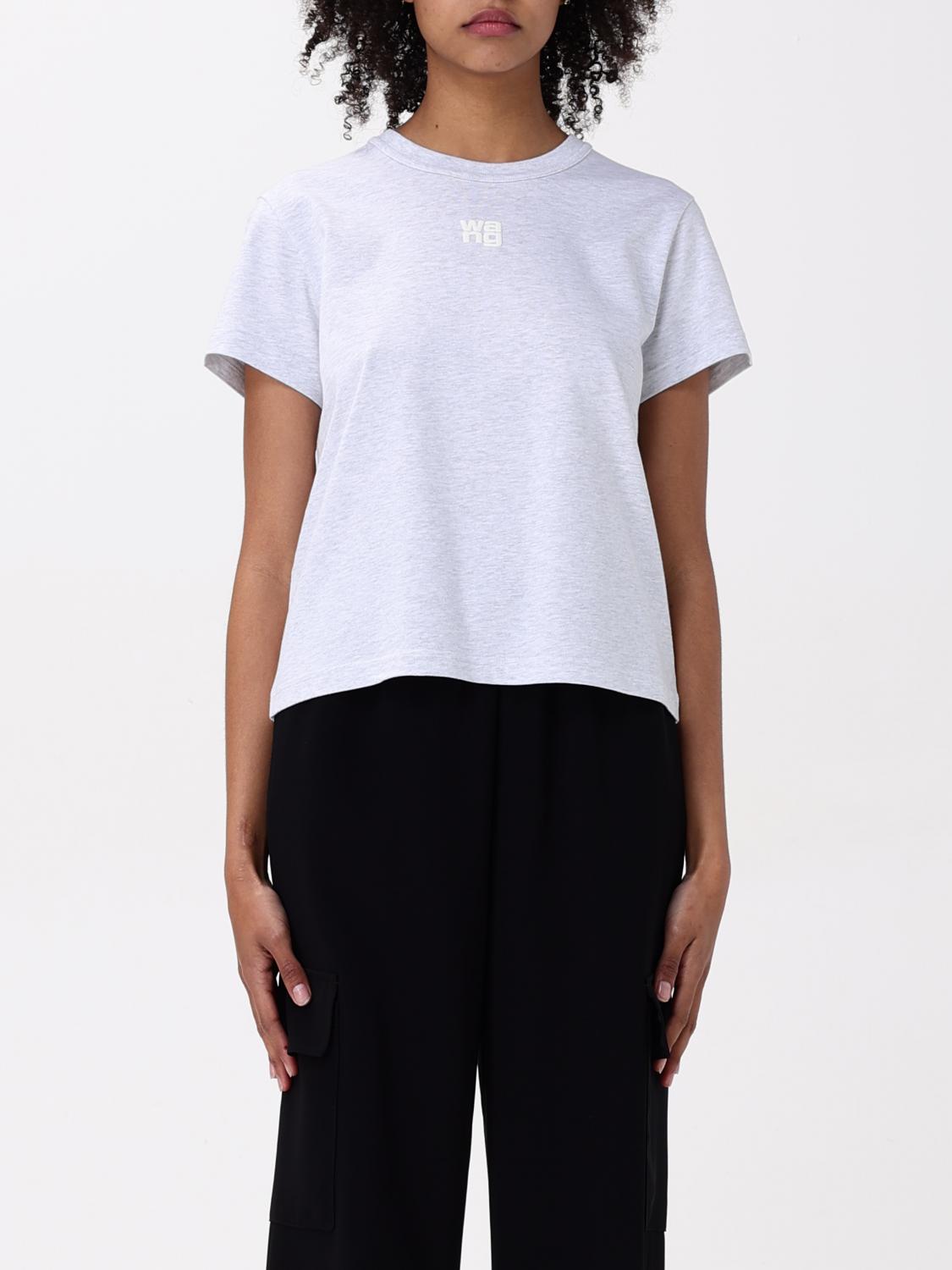Alexander Wang T-shirt Woman Color White In Grey