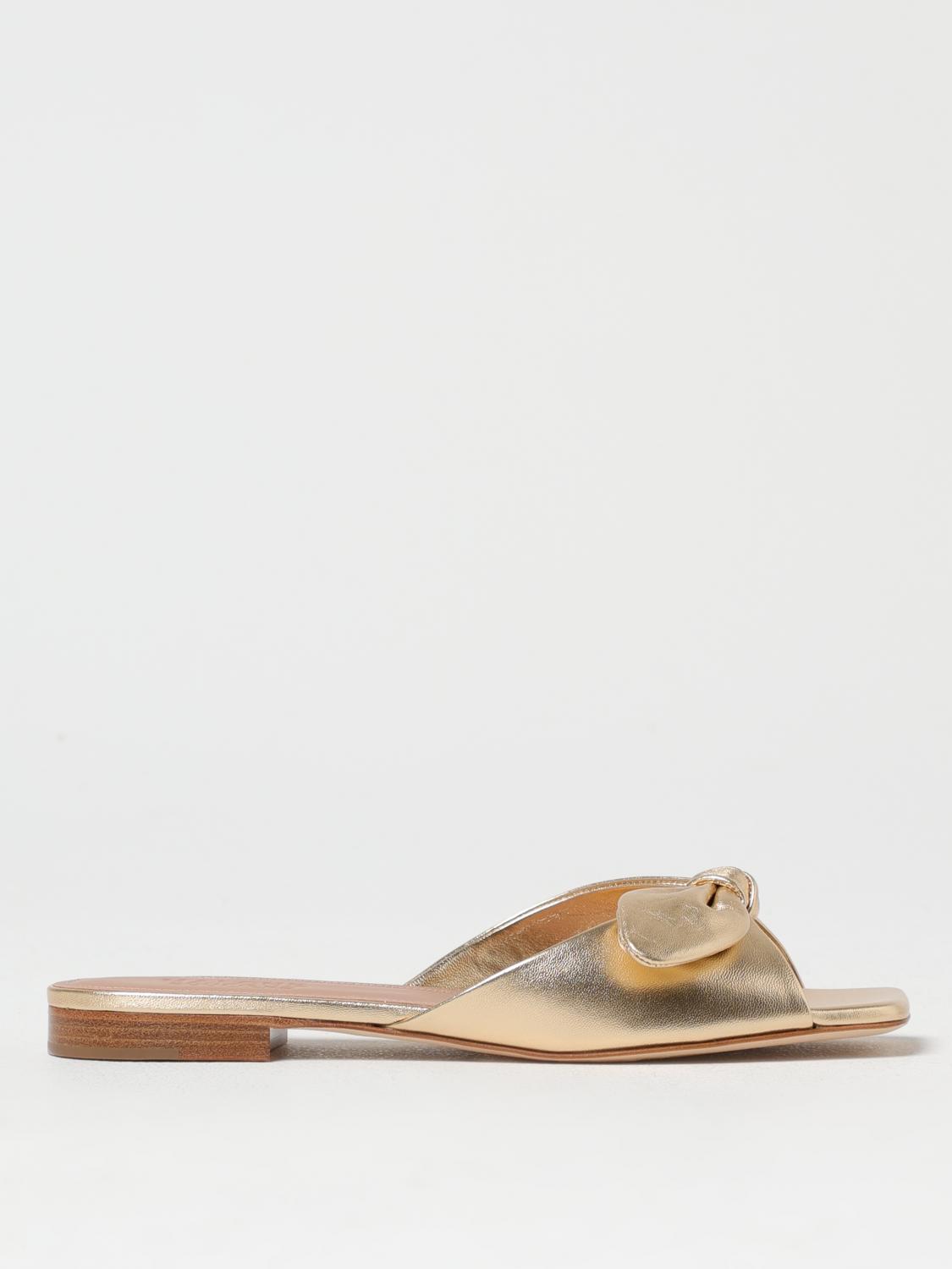 Malone Souliers Vargas 10 Metallic Leather Mules In Gold