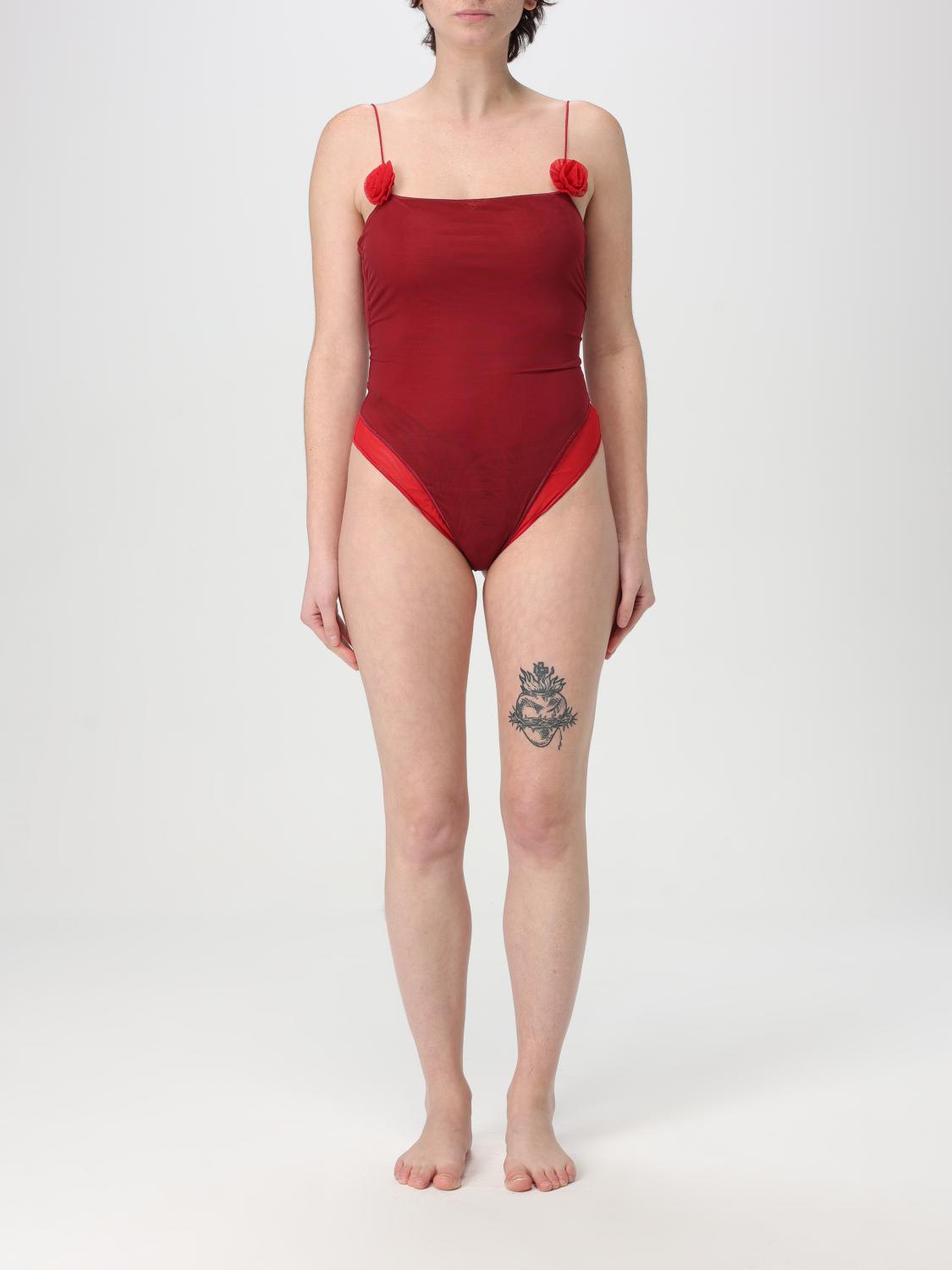 Oseree Oséree Red Beachwear In Wine