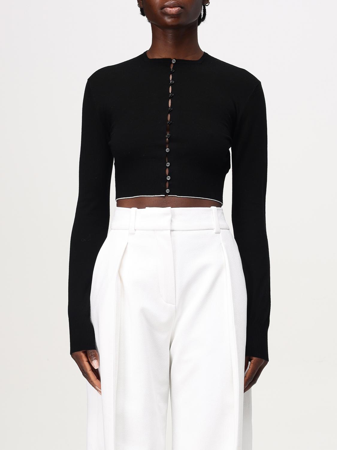 Shop Jacquemus Cardigan Woman Color Black