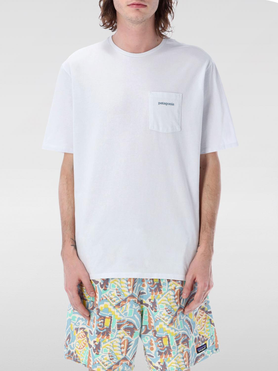 Patagonia Boardshort Logo Pocket Responsibili-tee In White