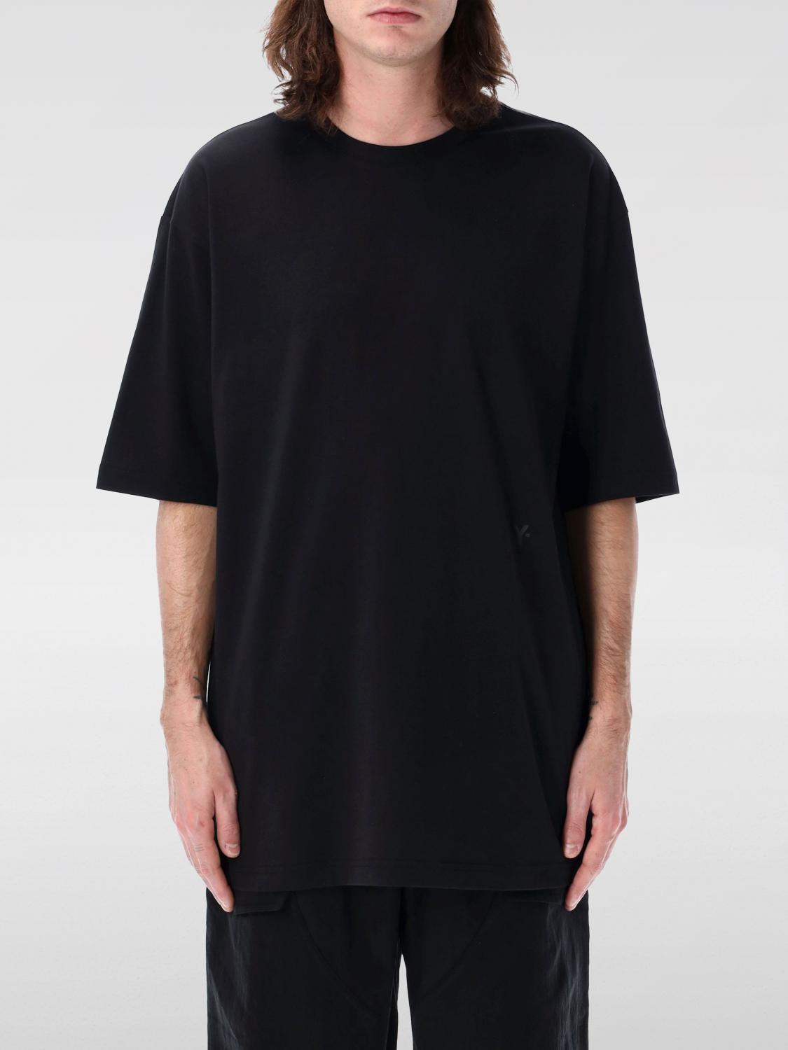 Y-3 Adidas Y 3 Black T Shirt With Graphic Print In Black