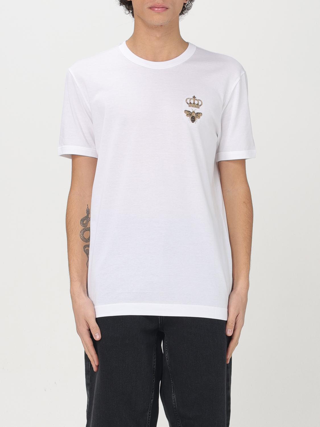 Dolce & Gabbana Ανδρών Άσπρο T-Shirt Men Color