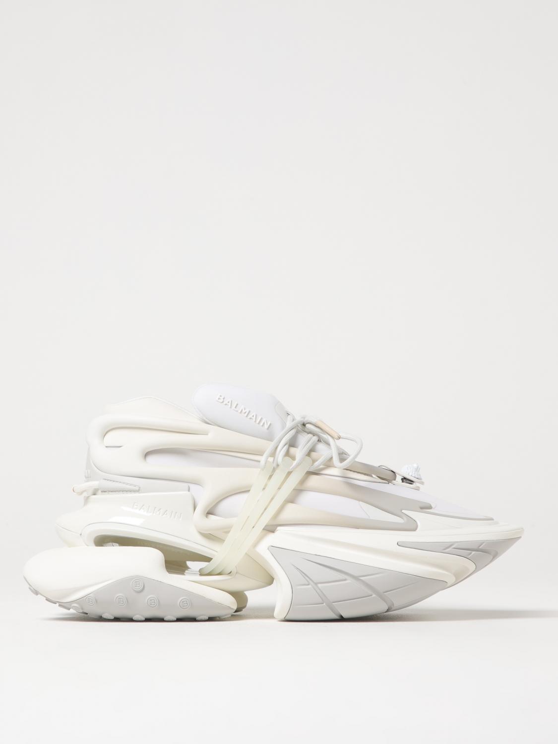 Shop Balmain Sneakers Men Color White