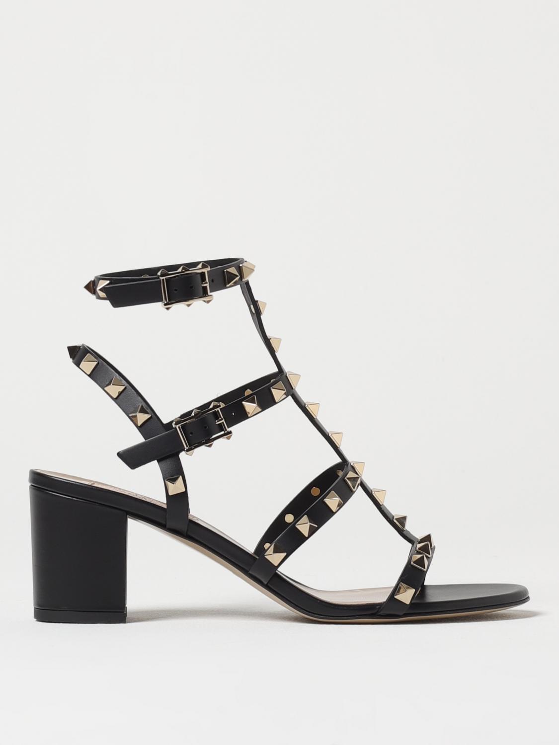Shop Valentino Heeled Sandals Garavani Woman Color Black In Schwarz