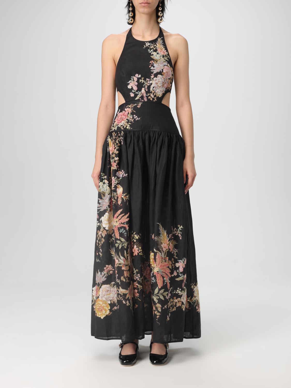 Shop Zimmermann Dress Woman Color Black