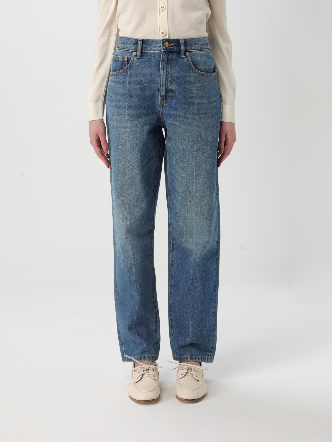 TORY BURCH JEANS TORY BURCH WOMAN COLOR BLUE G42840009