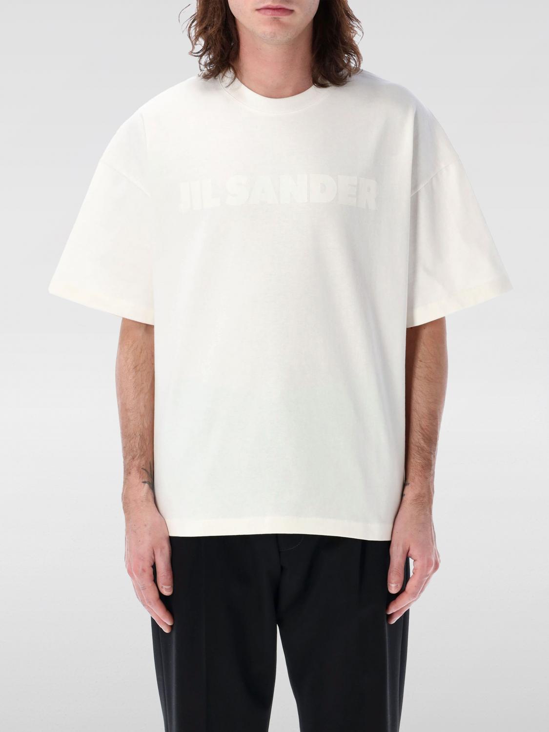 JIL SANDER T-Shirt Men color White　JIL SANDER Tシャツ メンズ カラー ホワイト JIL