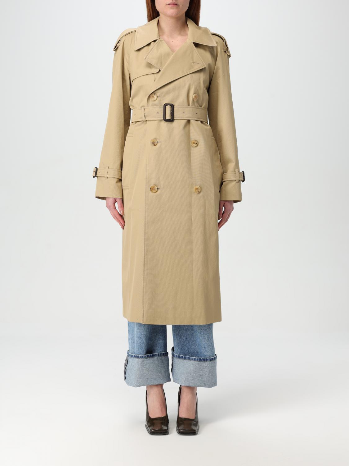 【関税・送料込み】Burberry Trench Castleford Long Beige Long Check Collar Castleford Trench Coat in Hamper - Women