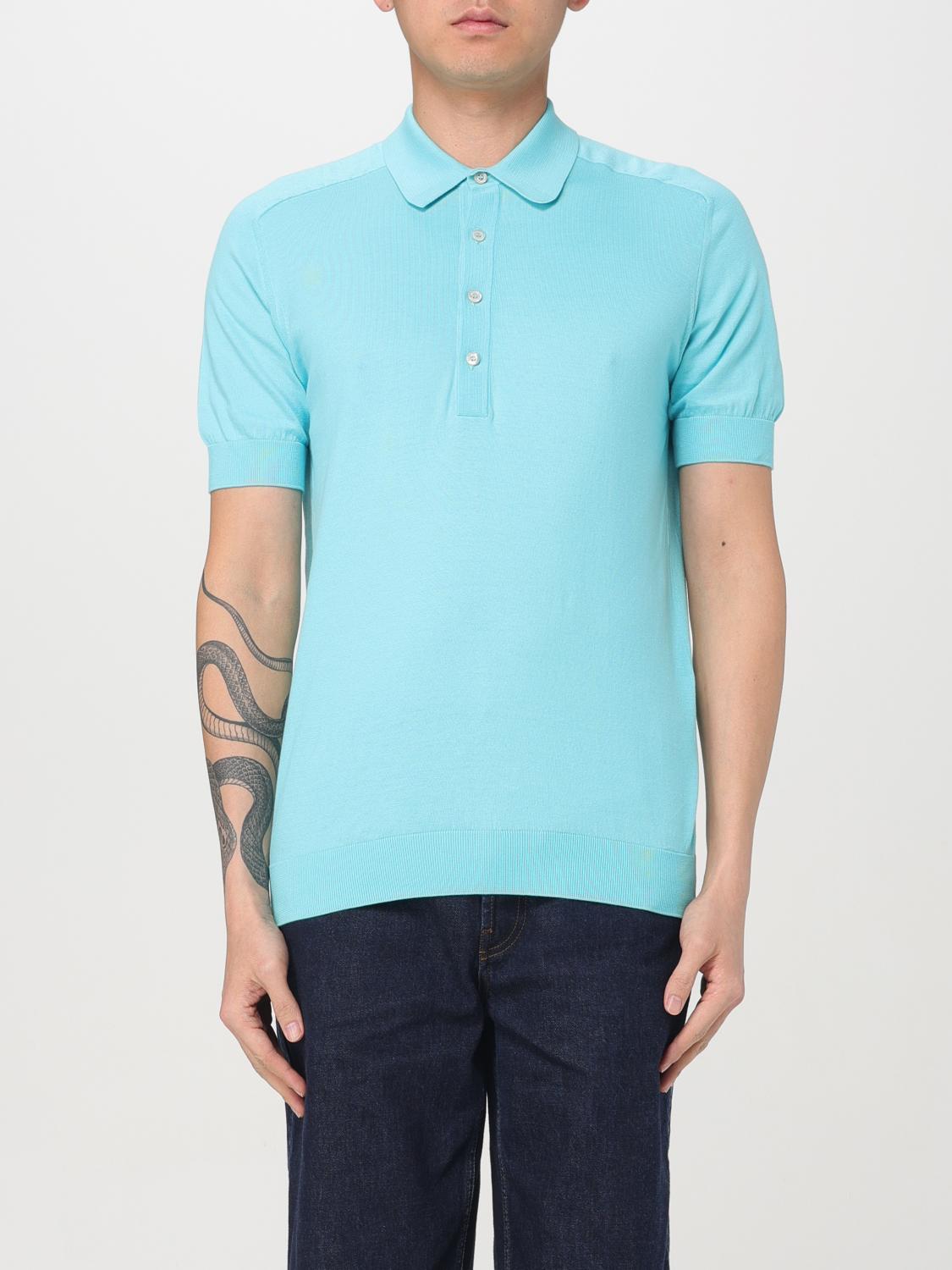 【送料&関税込】Moorer Turquoise Sea  Cotton Polo Moorer Turquoise Sea Island Cotton Polo | italist