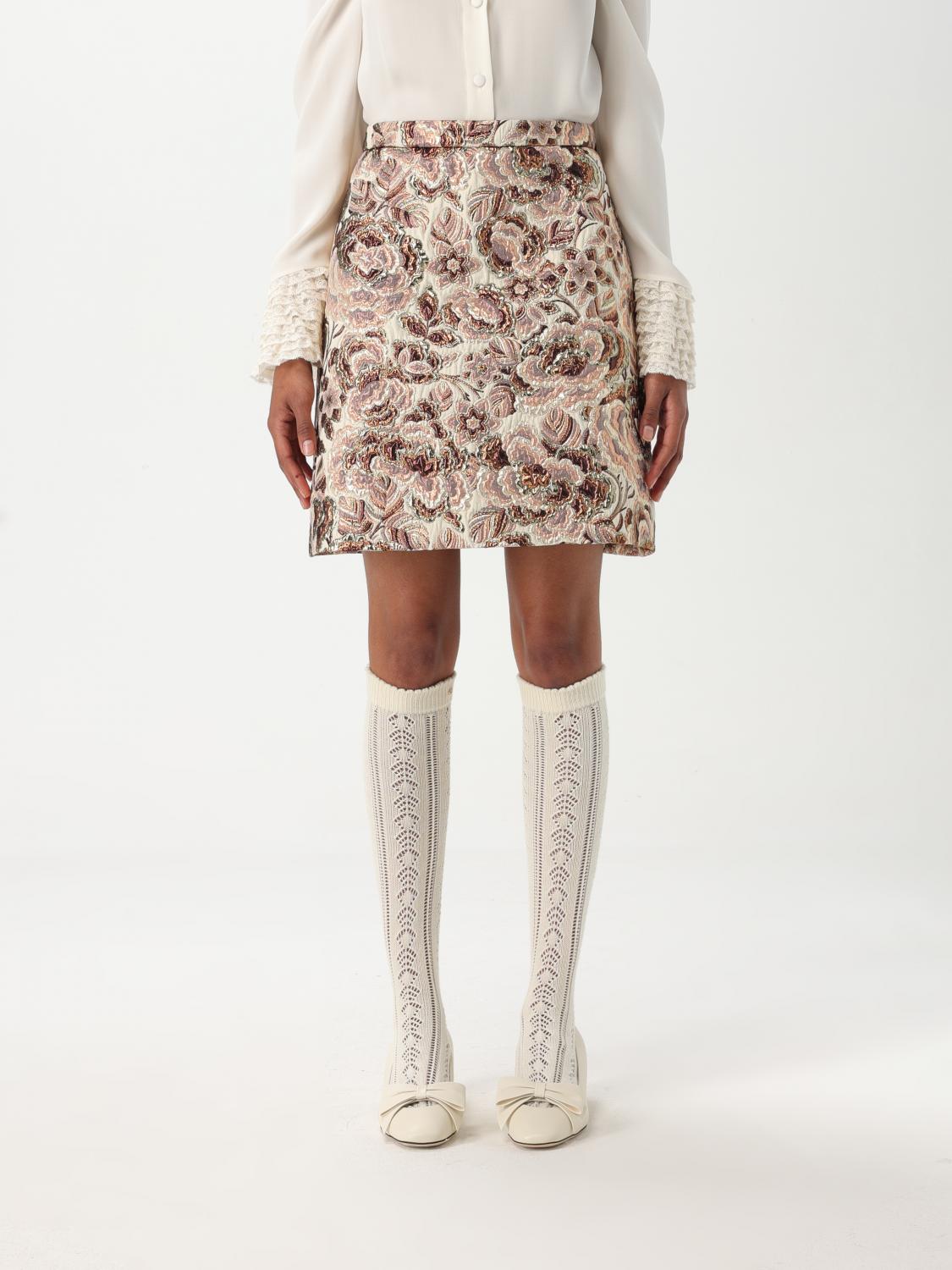 Shop Valentino Skirt Woman Color White