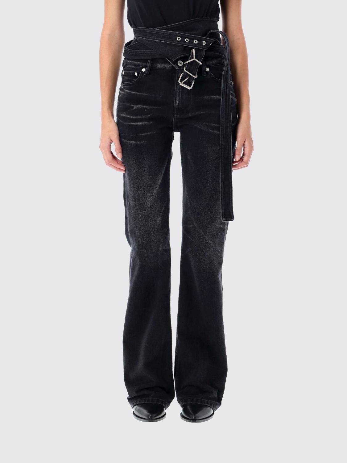 Shop Y/project Jeans Woman Color Black In Schwarz