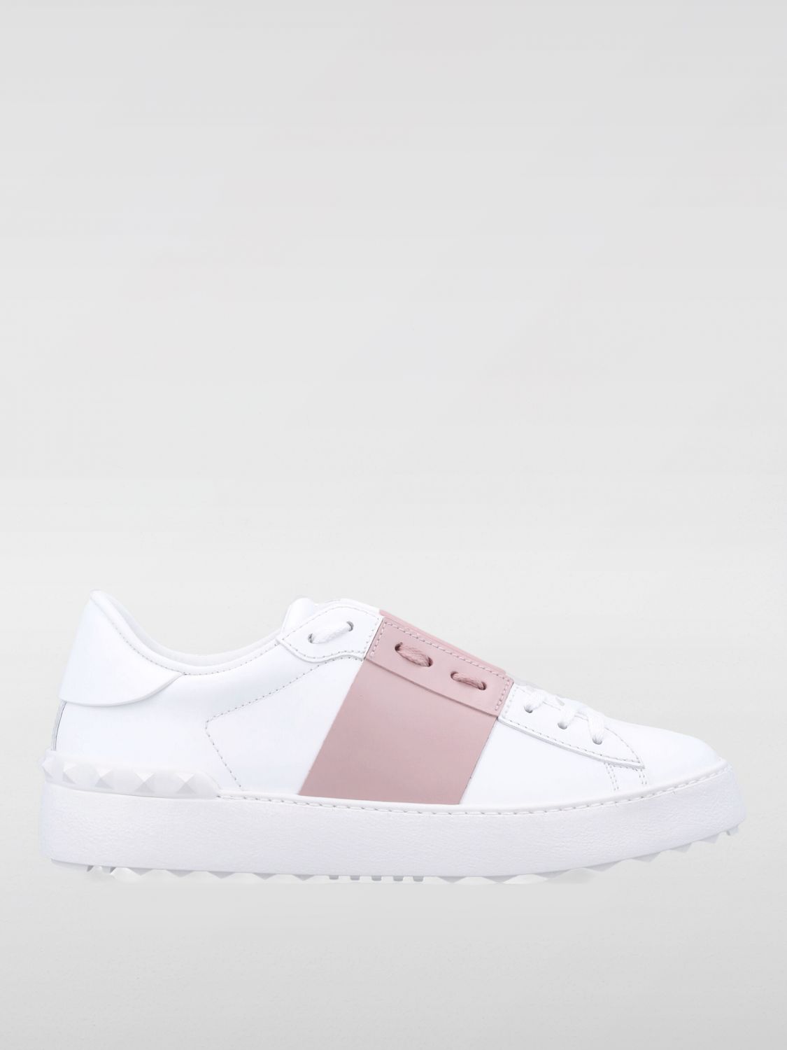 Valentino Open Two-tone Leather Sneakers