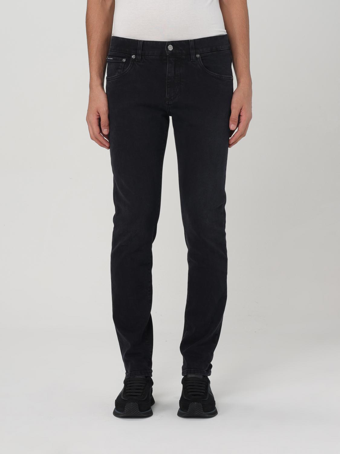 Dolce & Gabbana Classic Denim Jeans Man Jeans Black Size 38 Cotton In 黑色