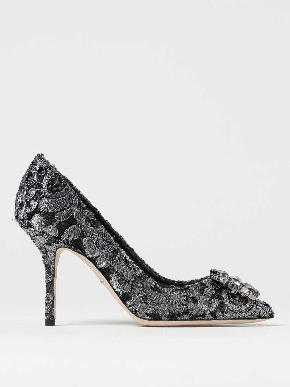 Dolce & Gabbana Bellucci Taormina Lace Pumps In 灰色