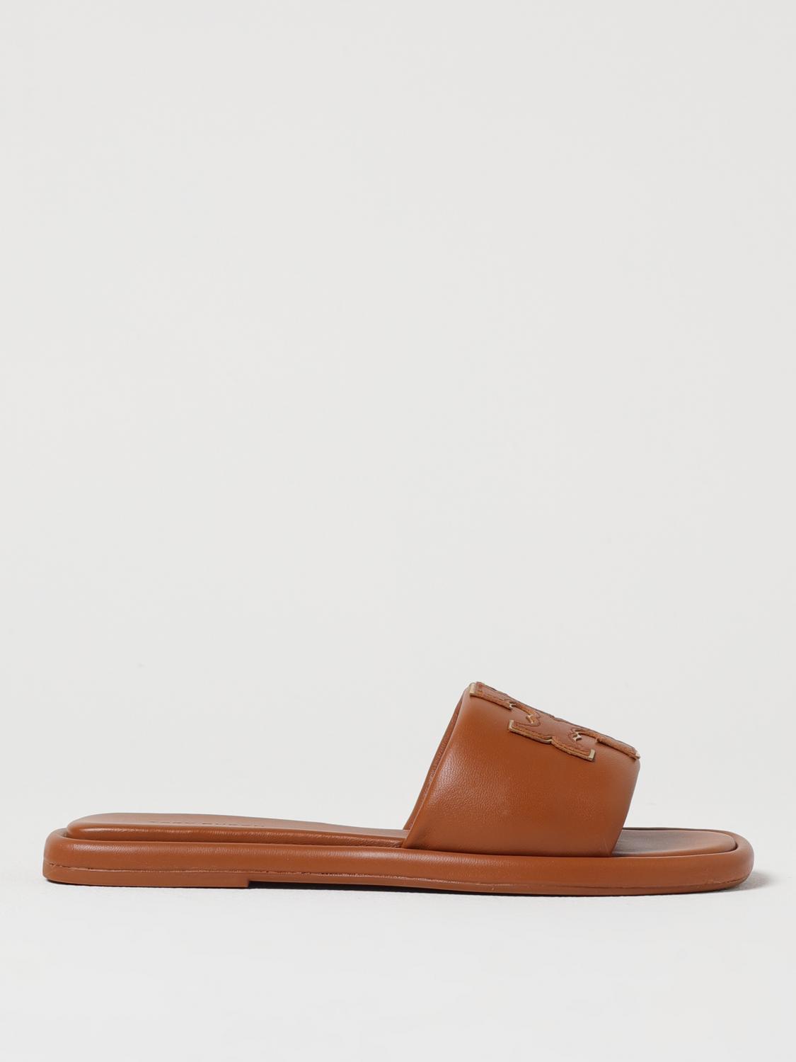 Tory Burch Ines Slides In Braun