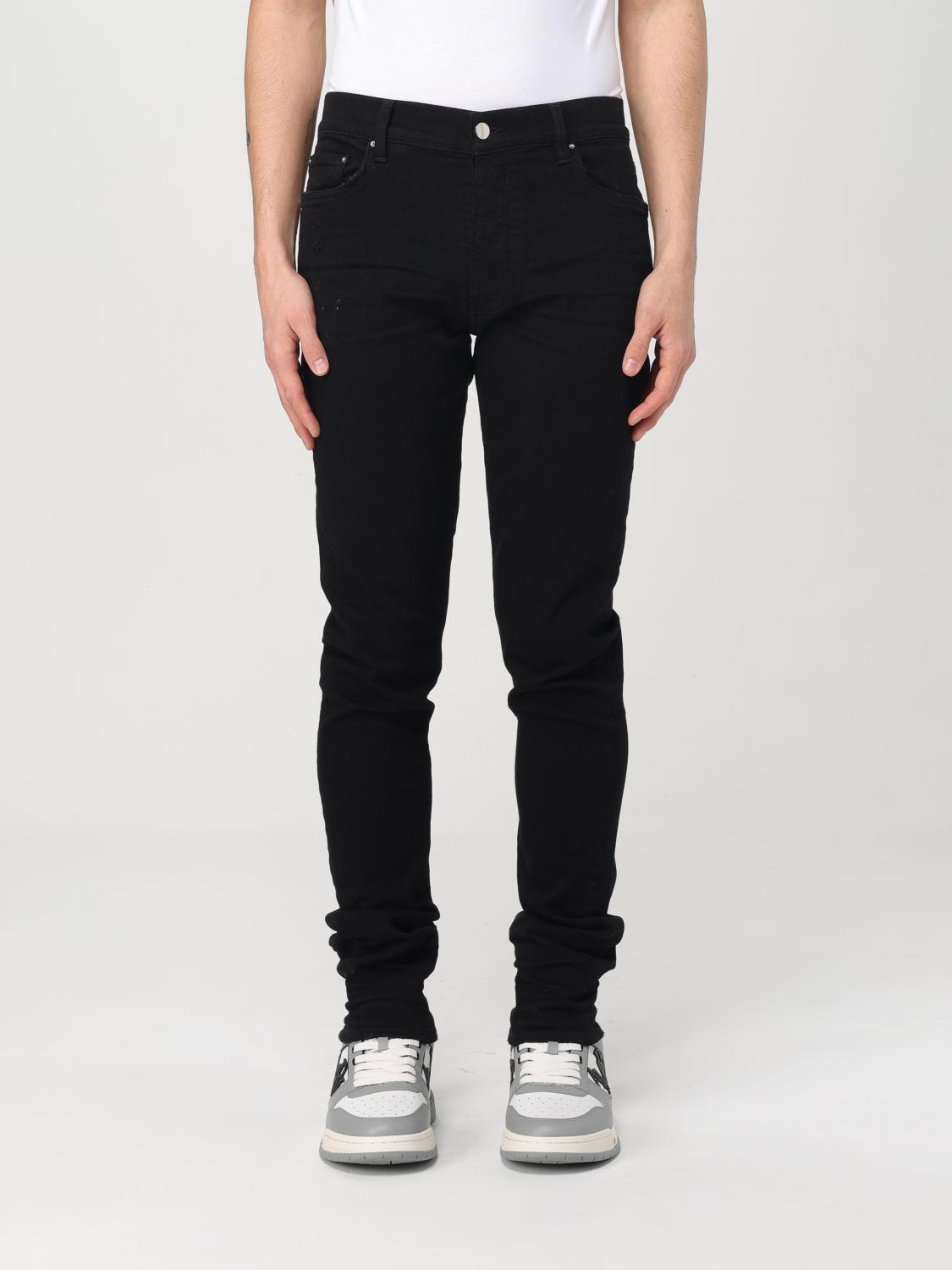 Amiri Stack Jeans In 黑色