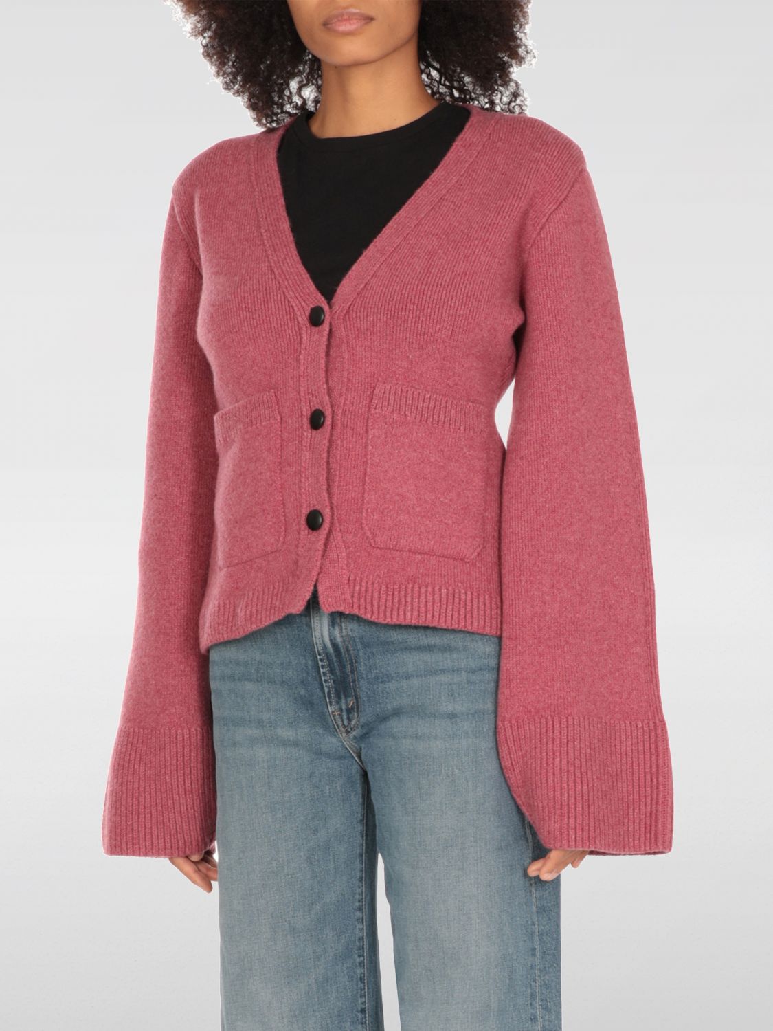 Khaite Scarlet V-neck Cashmere Cardigan