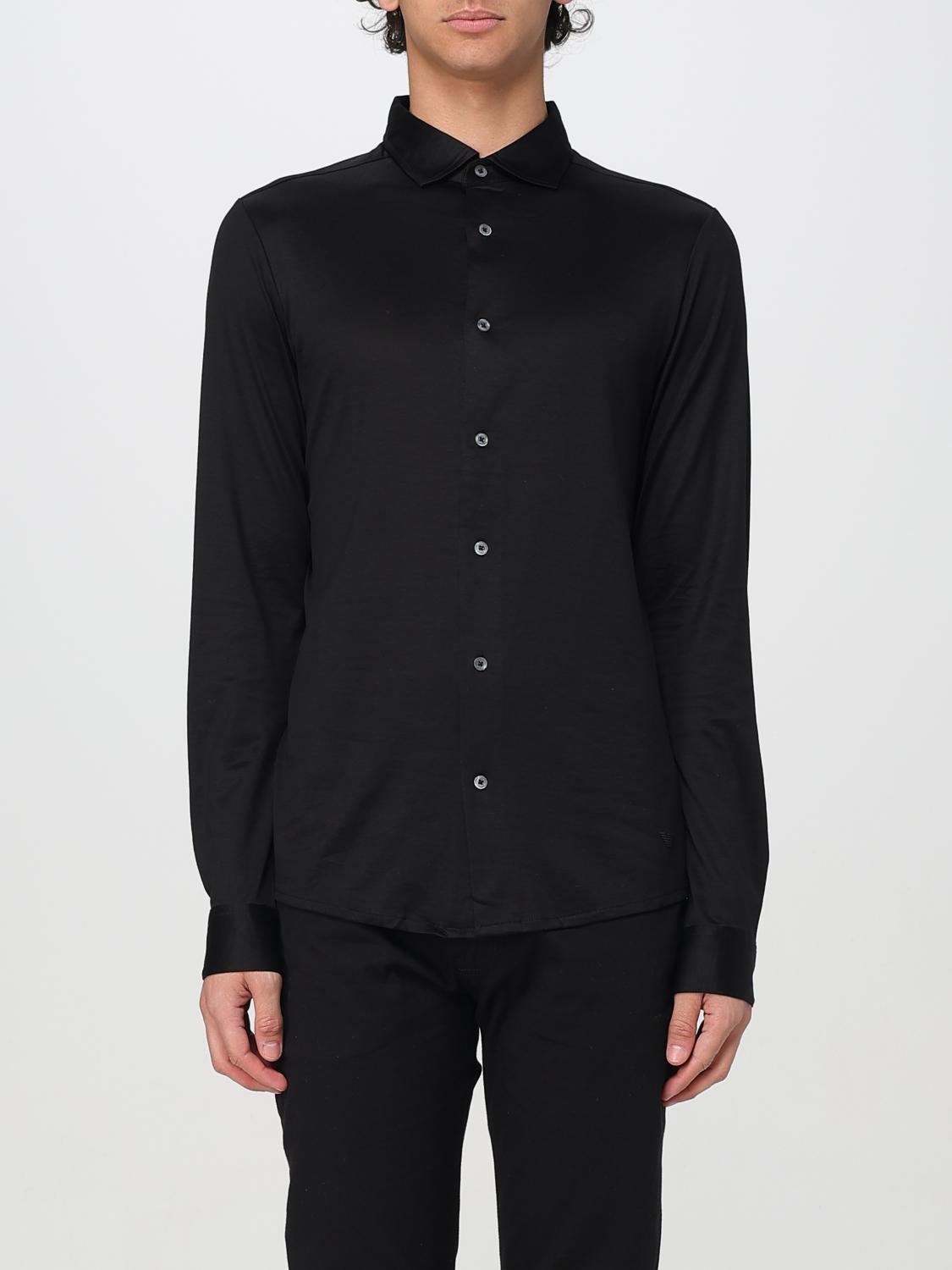 Emporio Armani Hemd  Herren Farbe Schwarz In Schwarz