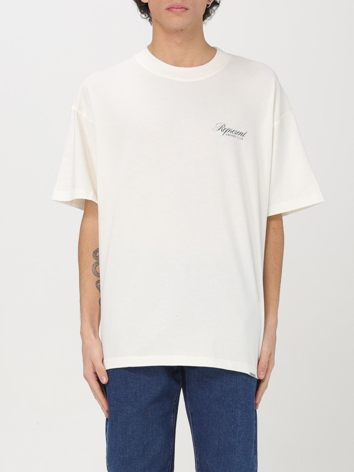 Represent Logo T-shirt In Weiss