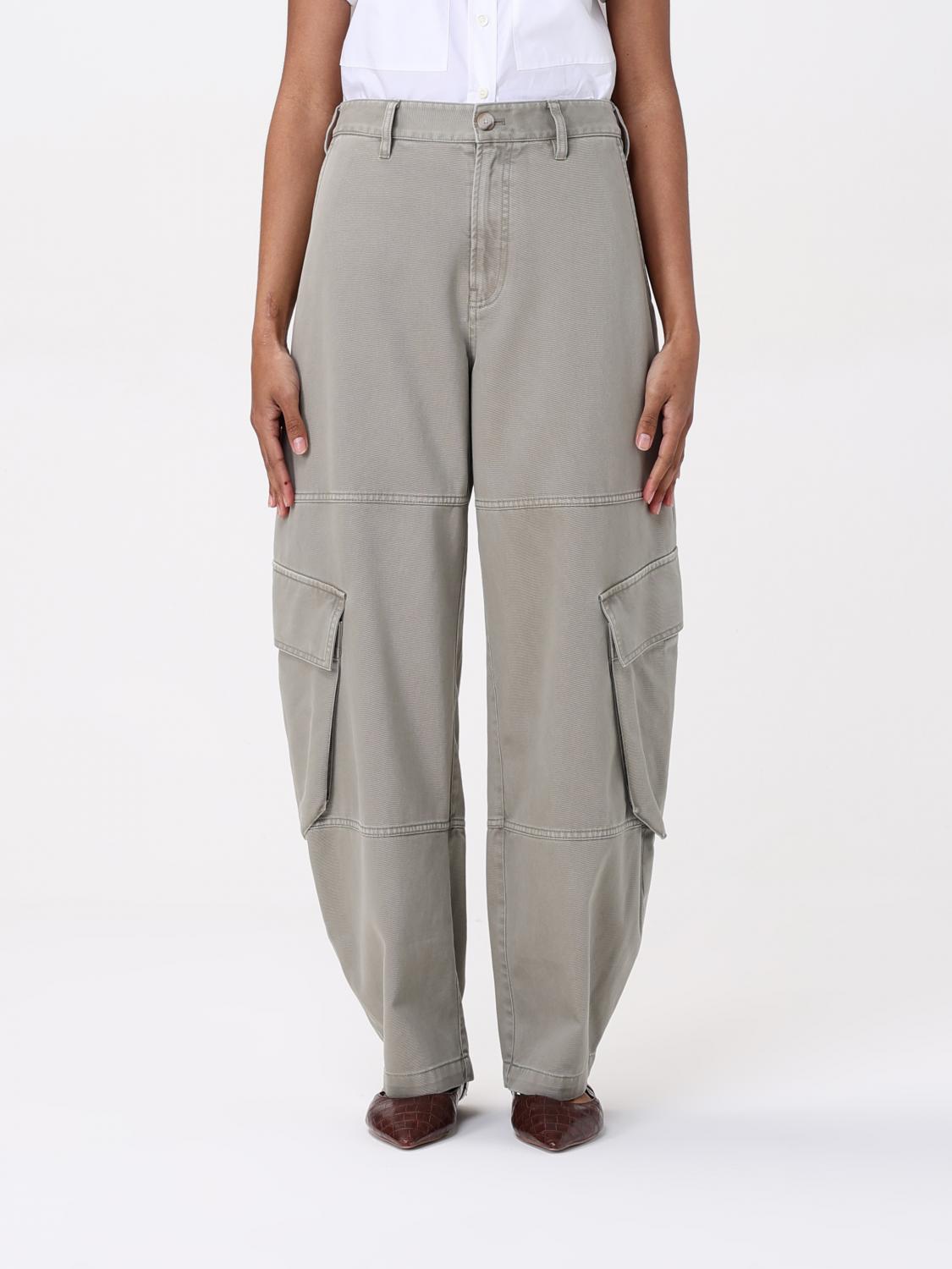 Frame Jeans Woman Color Green In Grün