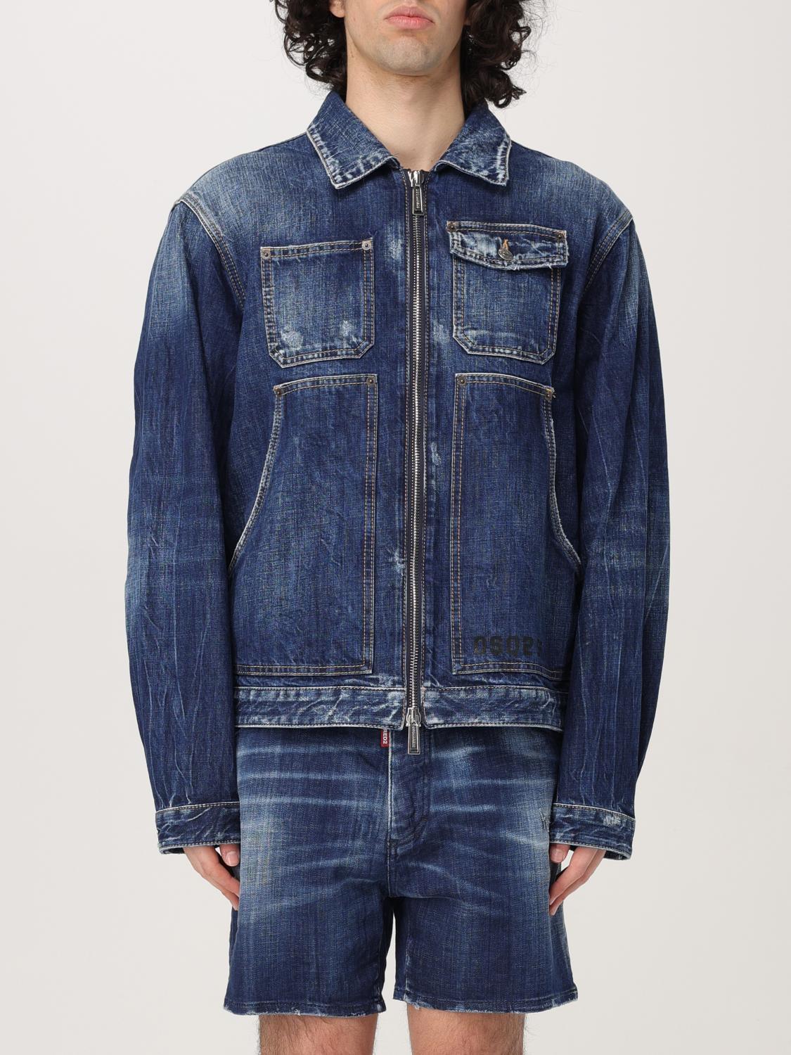 Dsquared2 Jacket Men Color Navy In Navy