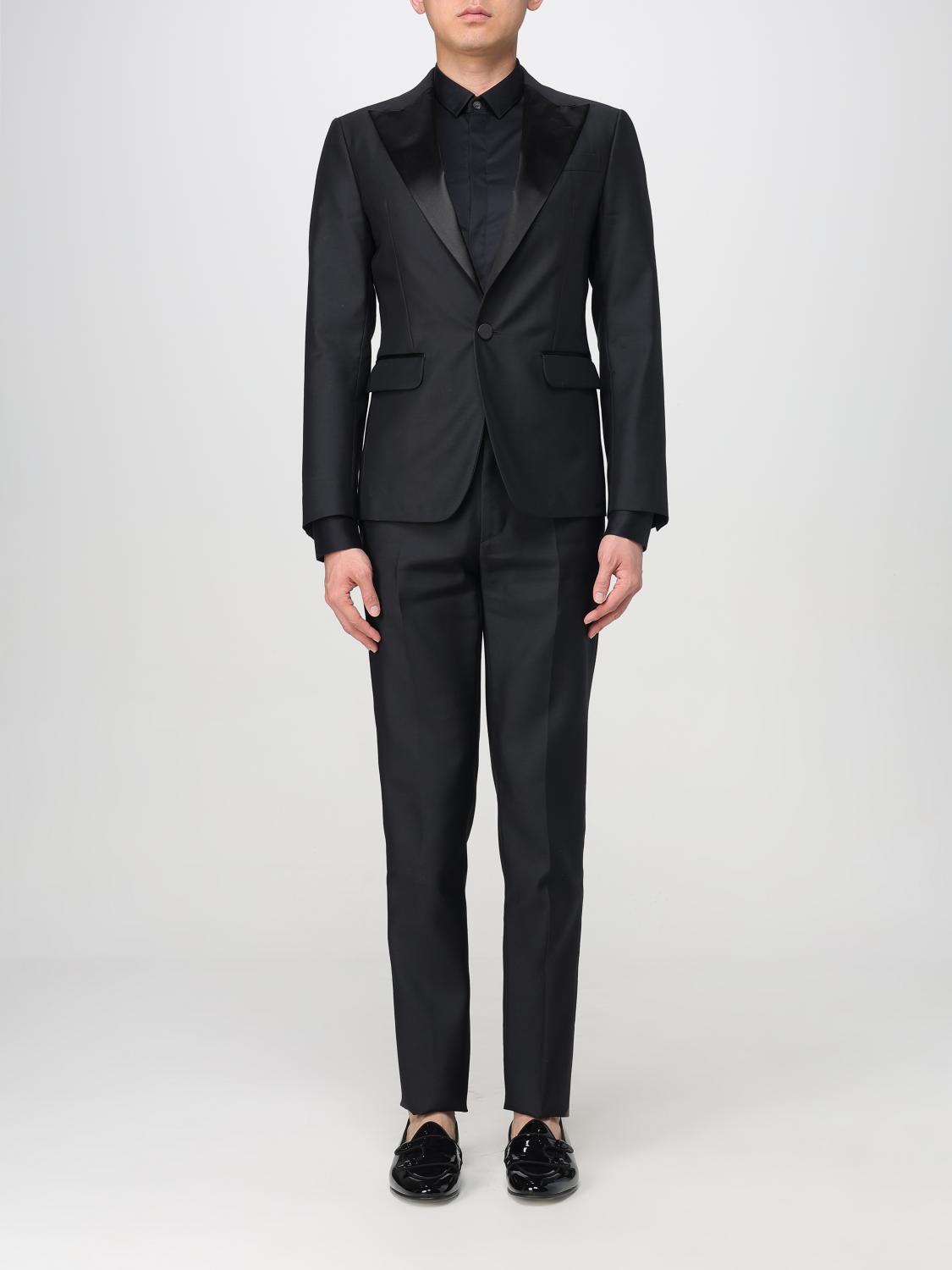 DSQUARED2 single-breasted wool and silk dress