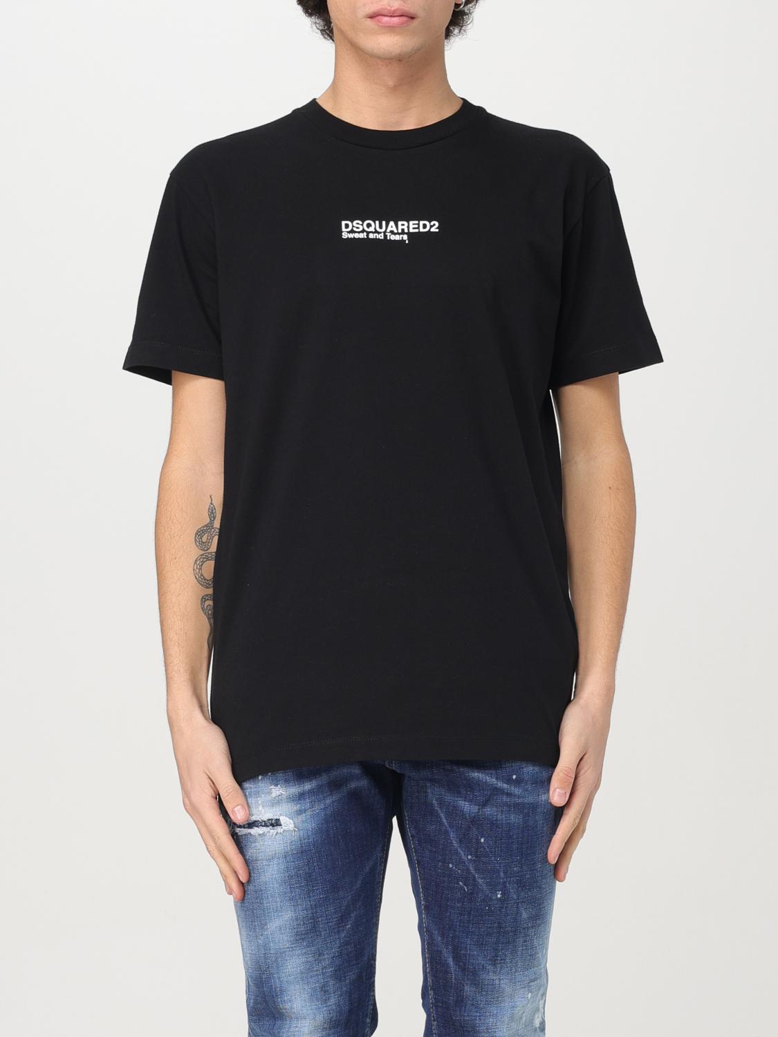 DSQUARED2 T-SHIRT DSQUARED2 MEN COLOR BLACK G44334002