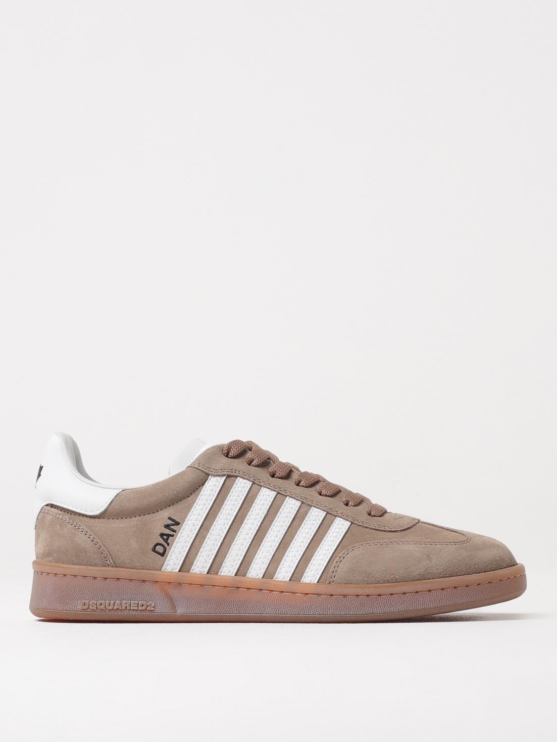 Dsquared2 Boxer Sneakers In Beige