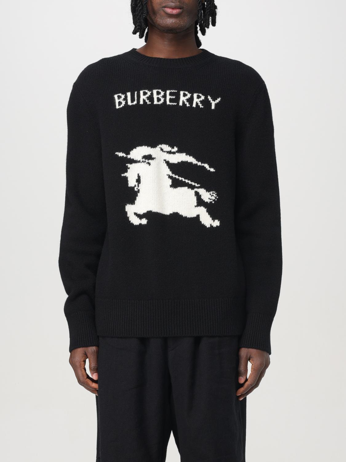 Shop Burberry Sweater Men Color Black In Schwarz