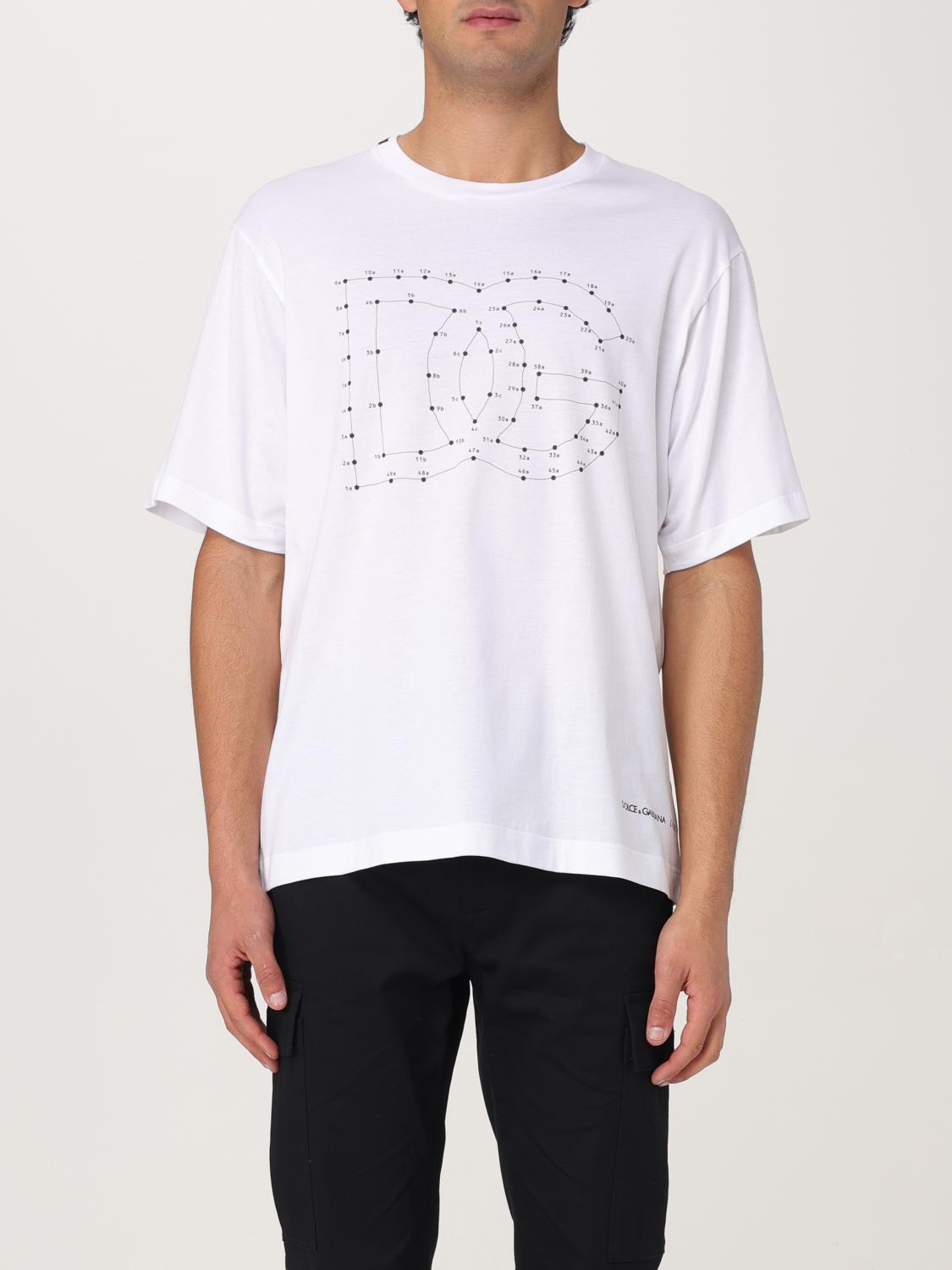 Dolce & Gabbana White T-shirt With Iconic Dg Logo Graphic In White