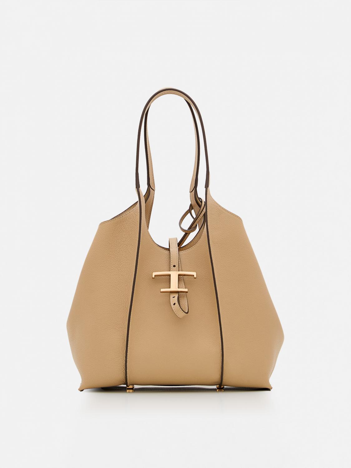 Tod's Shoulder Bag Woman Color Beige In Beige