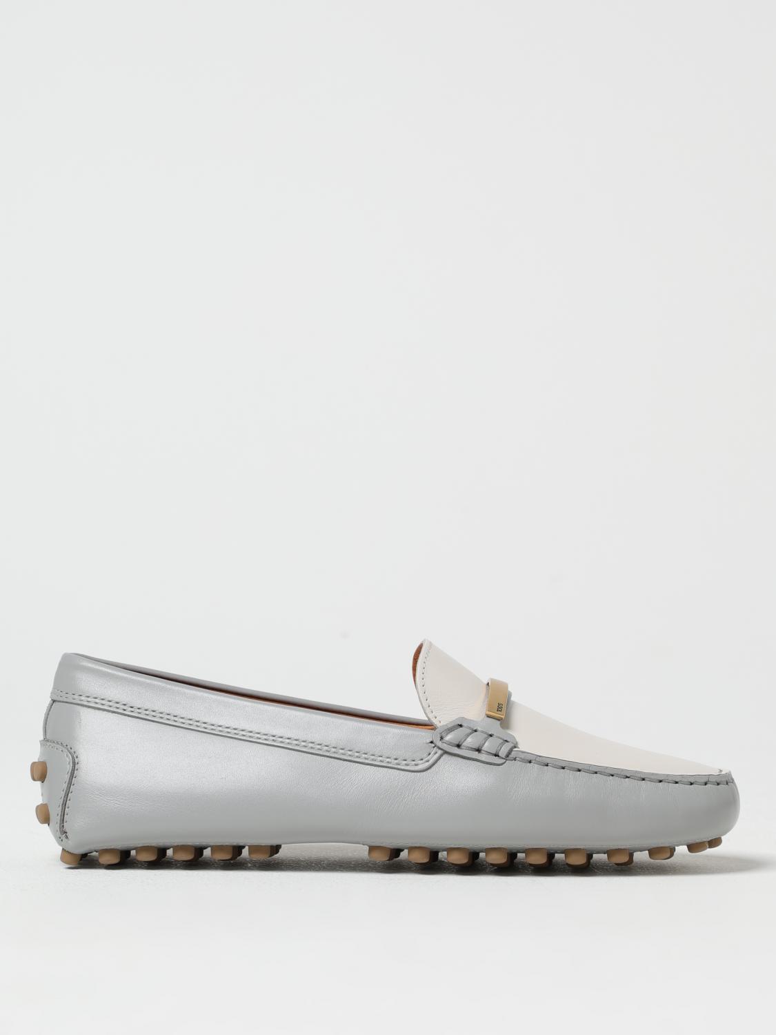 Tod's Loafers Woman Color Grey In Grey