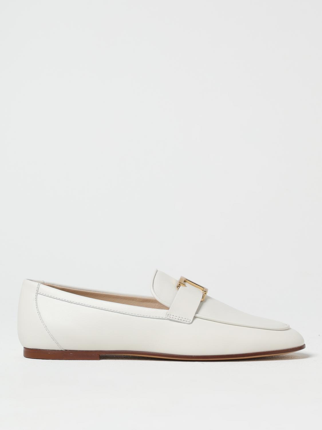 Tod's T Timeless Loafers In Leather In White