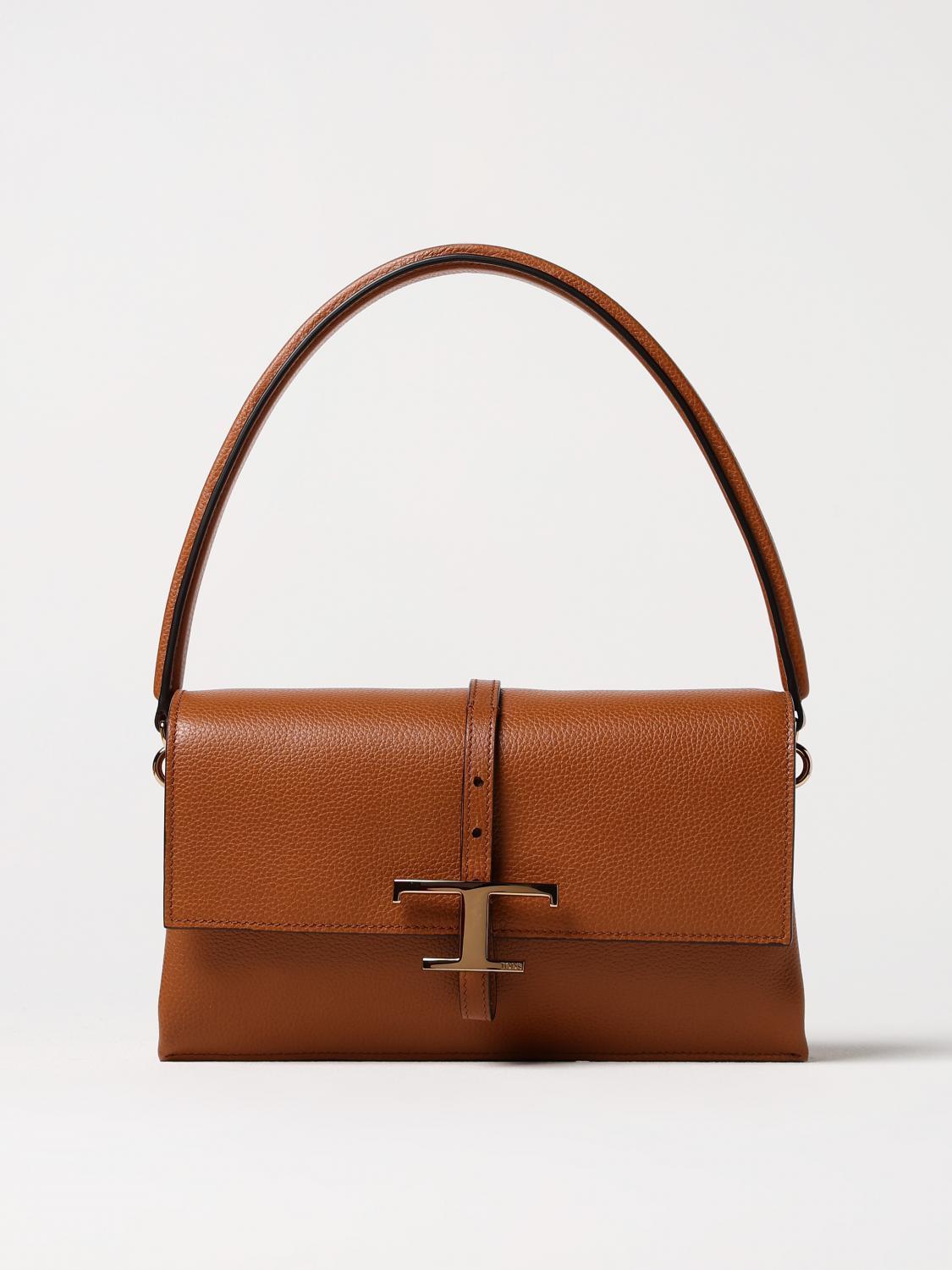 Tod's Mini Flap Bag With Back Slip Pocket In Brown