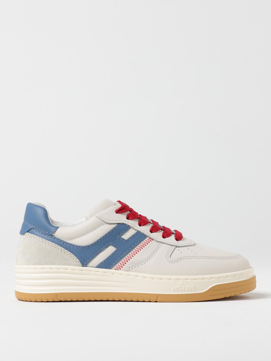 Hogan Logo-patch Low-top Sneakers In Multicolor