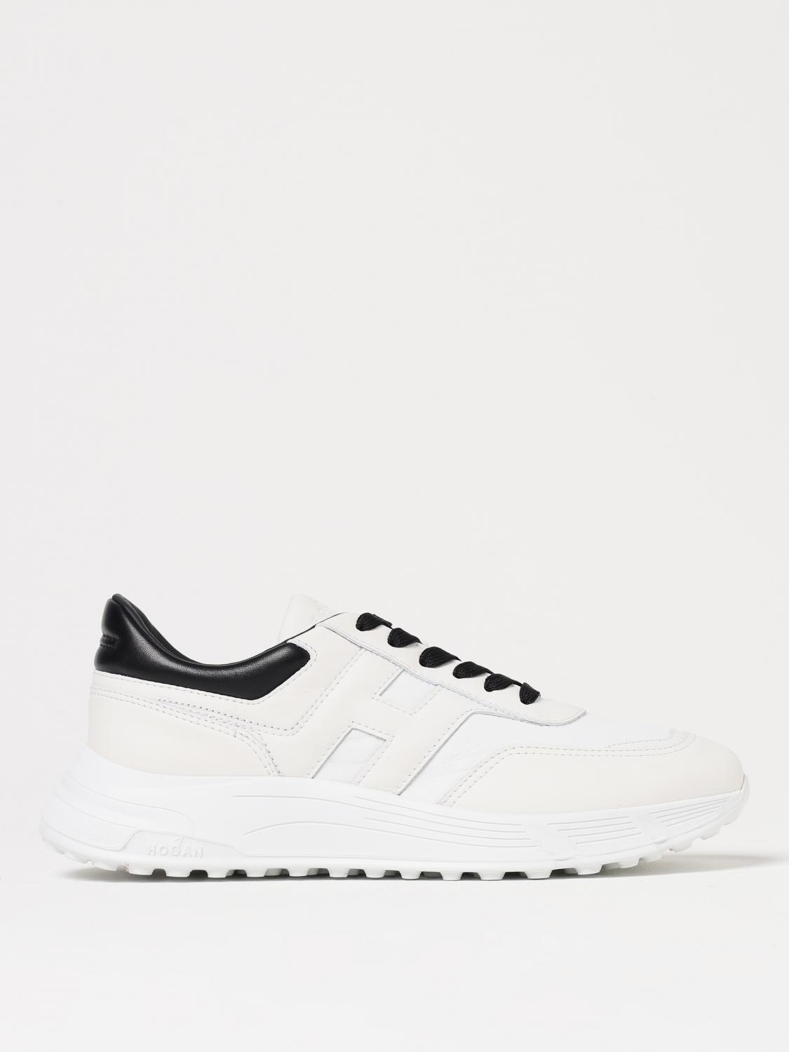 Hogan Round Toe Sneakers In White