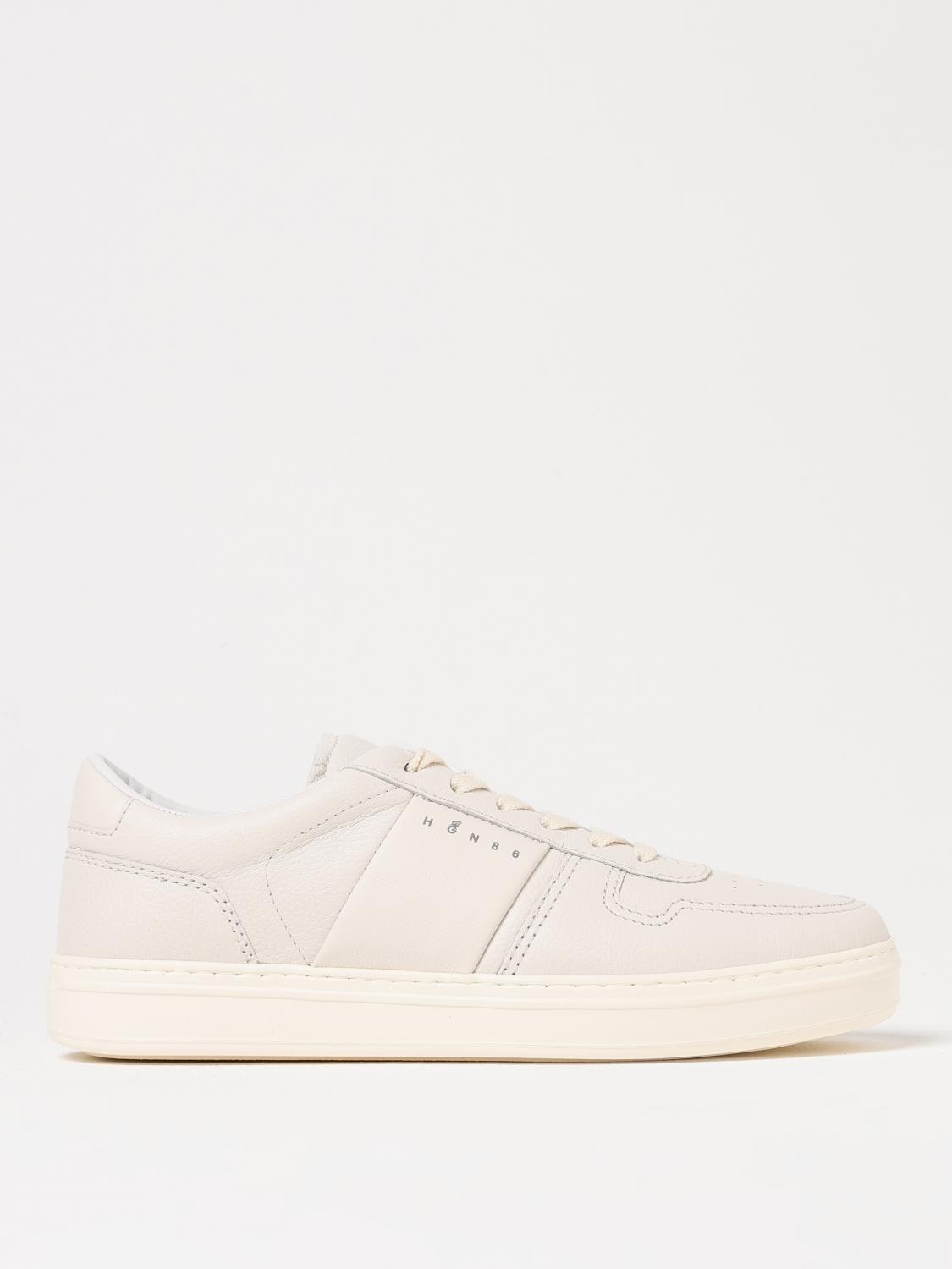 Hogan Logo Printed Round Toe Sneakers In White