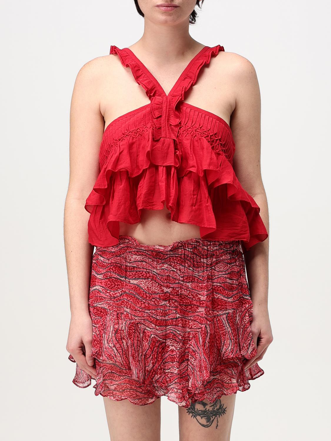 Isabel Marant Étoile Isabel Marant Etoile Women Daliana Top In 红色