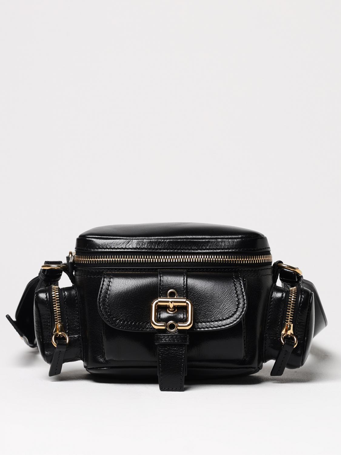 Chloé Leather Camera Handbag Adjustable Strap In Black