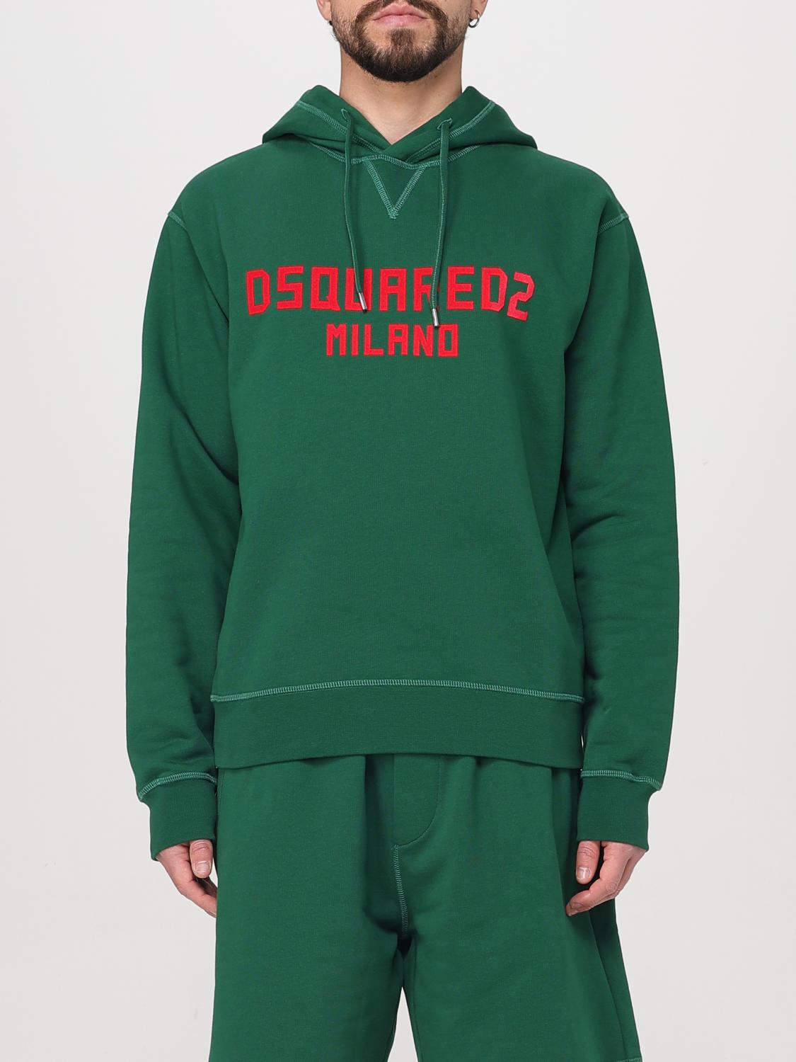 DSQUARED2 SWEATSHIRT DSQUARED2 MEN COLOR GREEN