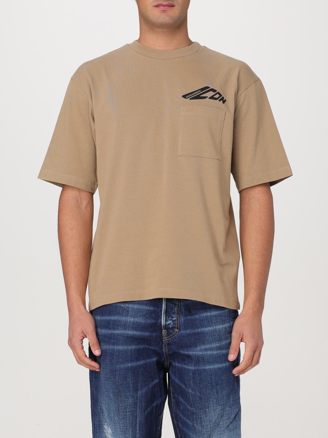 Dsquared2 T-shirt  Men Color Beige In Beige