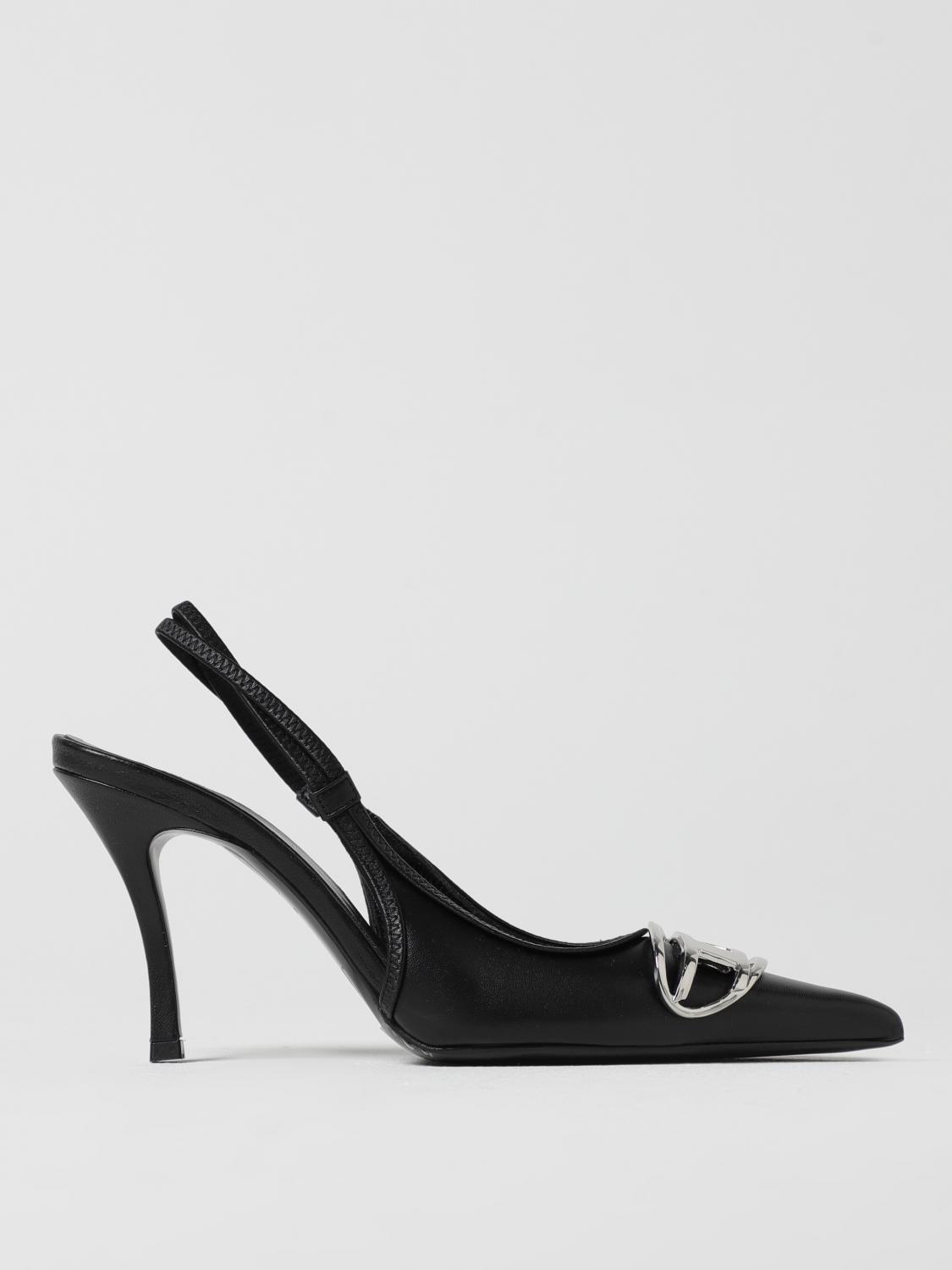 Diesel D-venus Sb - Décolleté Slingback In Black