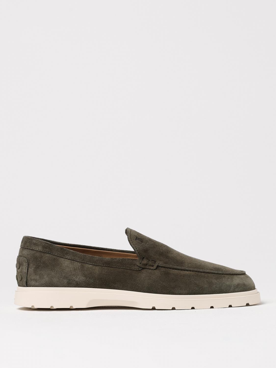 Tod's Loafer Aus Wildleder In Green
