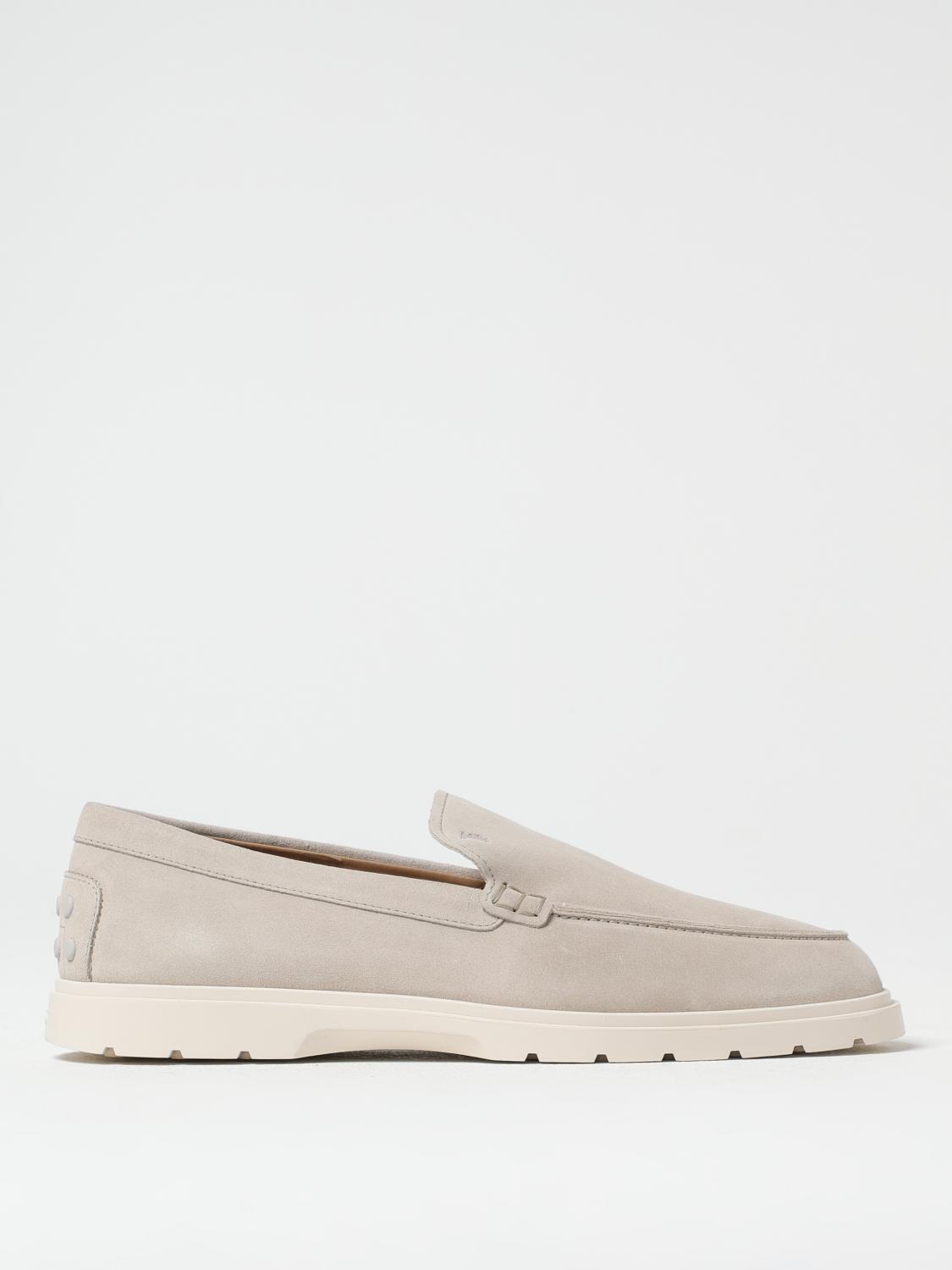 Tod's Suede Moccasin In Beige