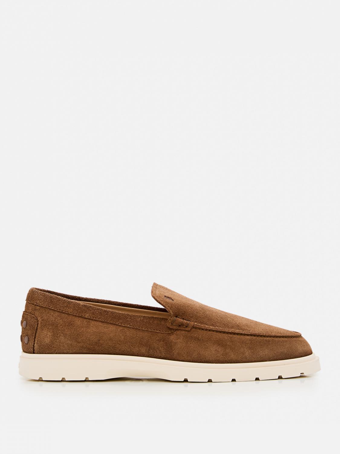 Tod's Suede Loafers In Brown