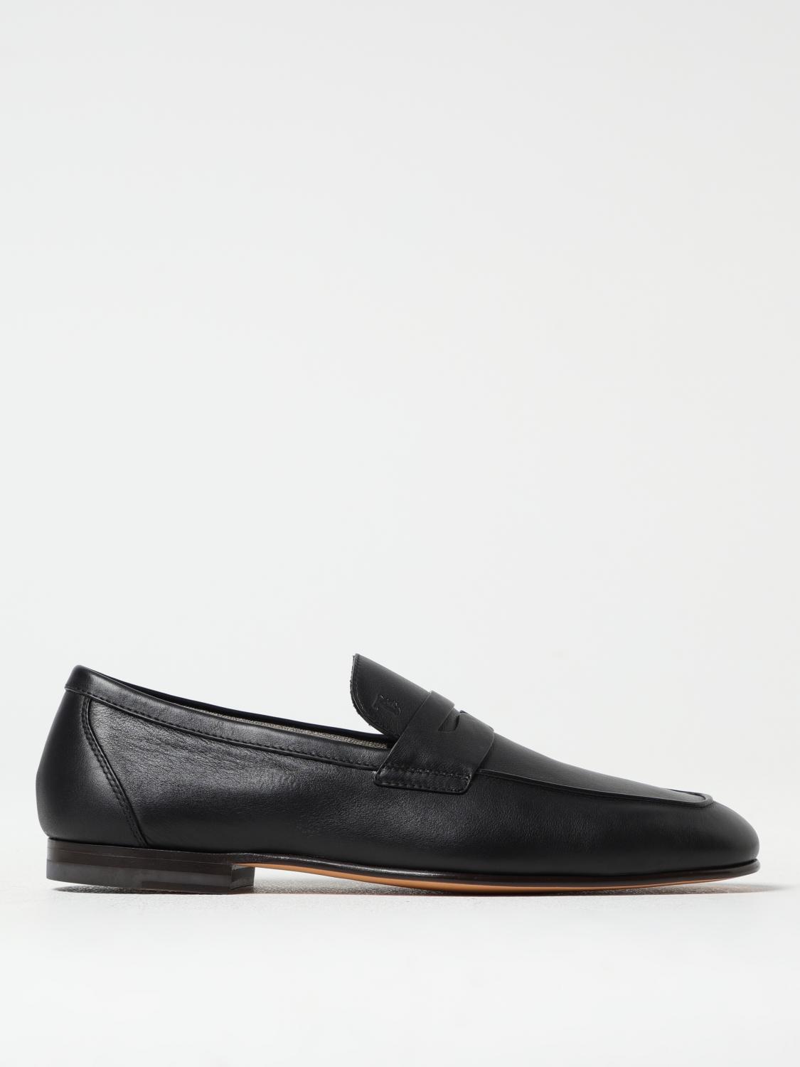 Tod's Pointed Toe Slip-on Loafers With Cut-out Detail In Black