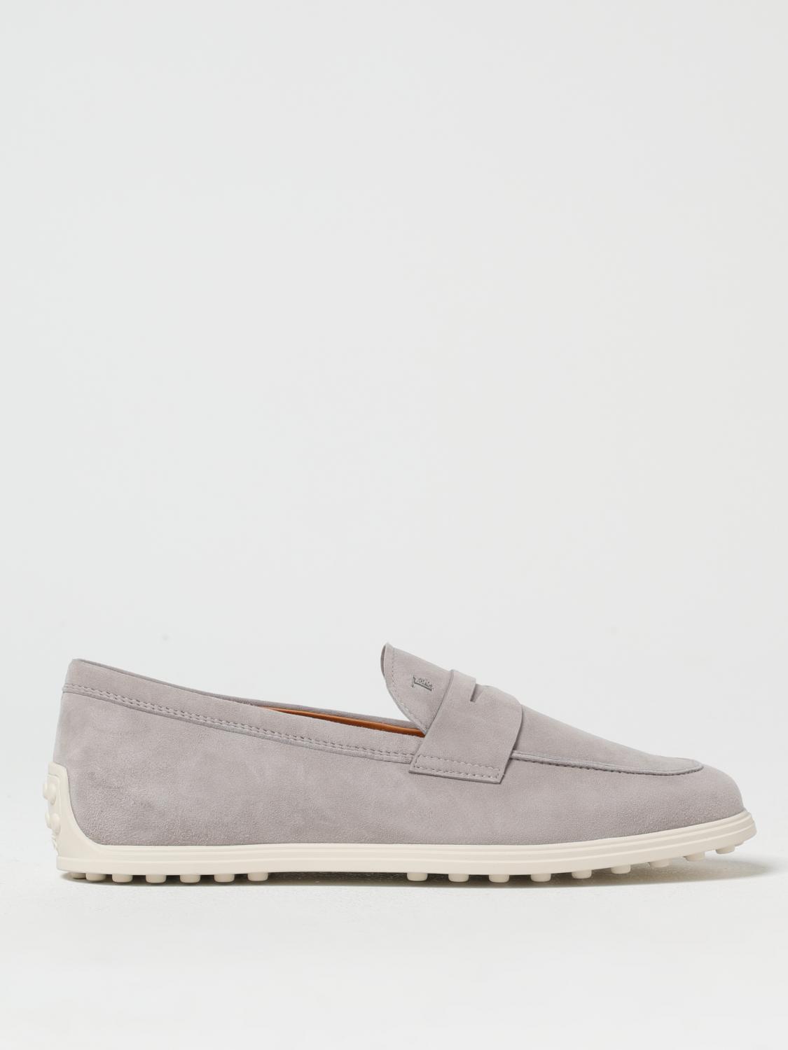 Tod's Lace-up Suede Almond Toe Rubber Sole Shoes In Violet